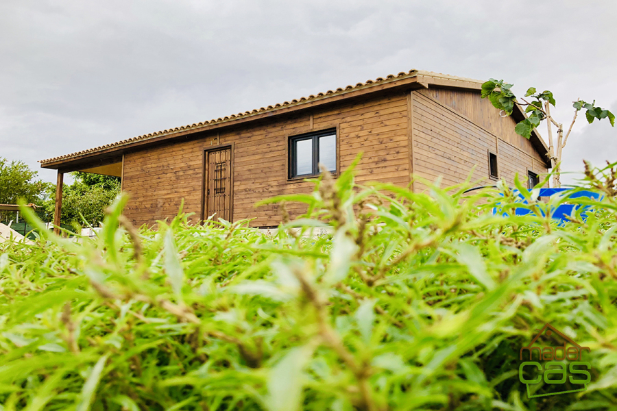 Casa de madera 117 m² (porche incluido)