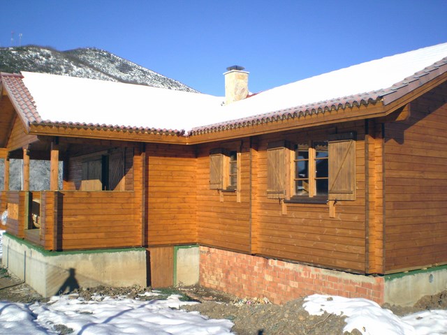 Casa prefabricada Casa de madera (en L) 95 m² de Maderhouse