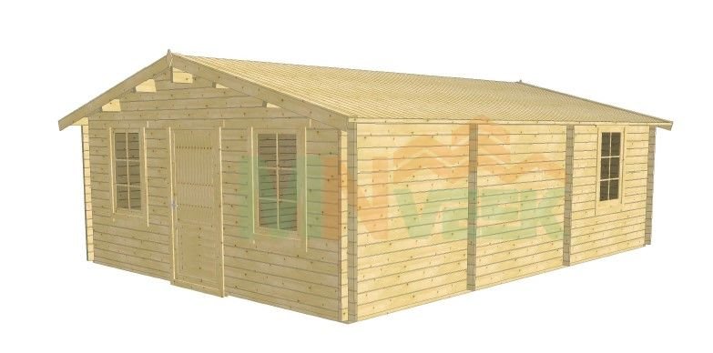 Casa prefabricada Cabaña de madera modelo Puertollano de MNVEEK