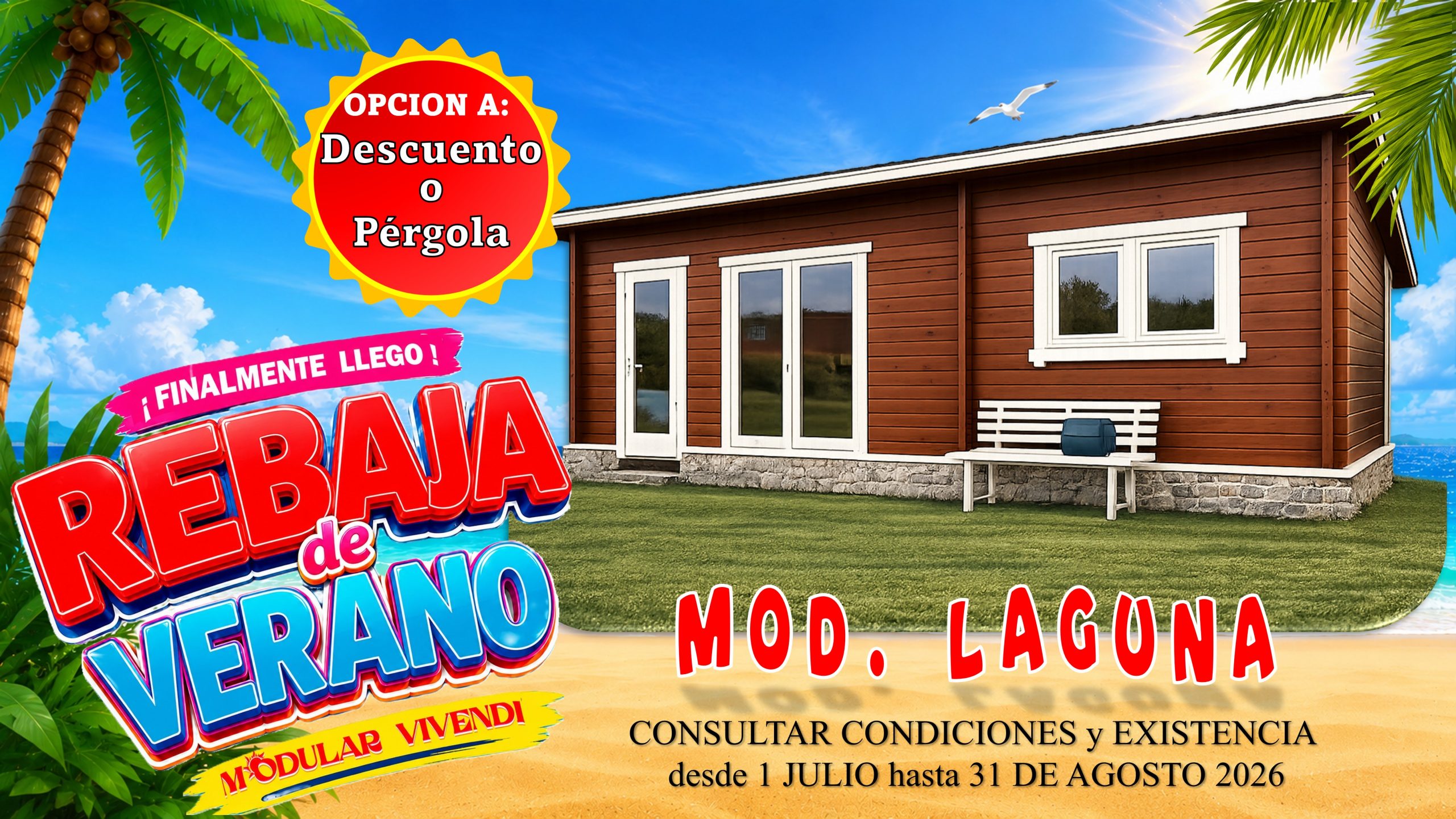 Casa prefabricada Casa de madera La Laguna 51 m² de Modular Vivendi