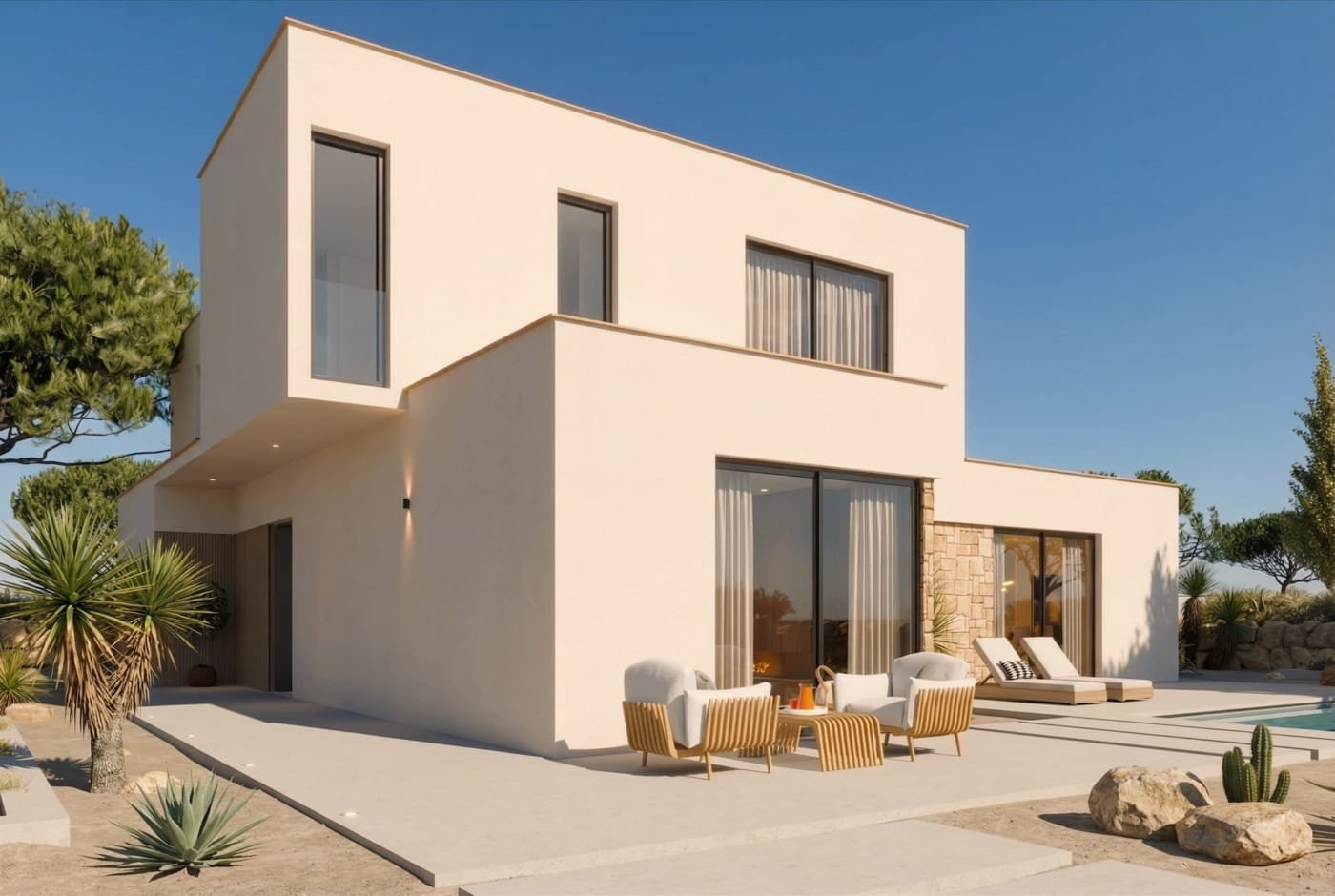 Casa prefabricada modular Arena de dos plantas, de Moodul