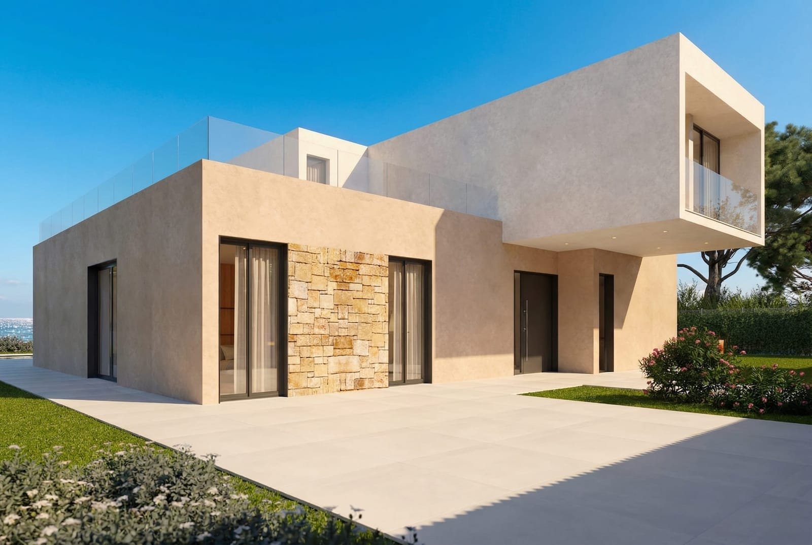 Modulares Fertighaus Scala im mediterranen Stil von Moodul