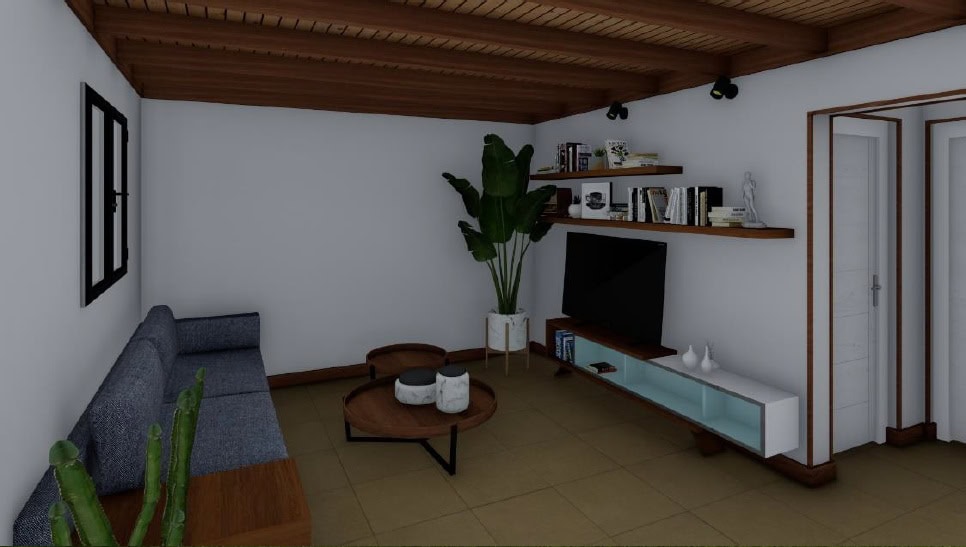 Casa prefabricada Casa prefabricada de madera 56 m² (cubierta plana) de Nebreda Modula