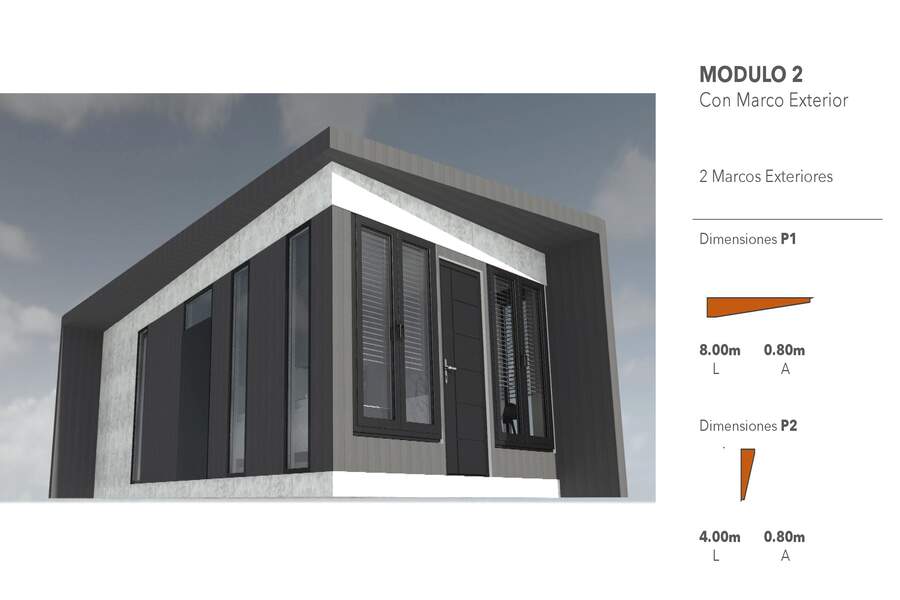 Casa prefabricada Casa prefabricada Módulo 2 32 m² de Panelman