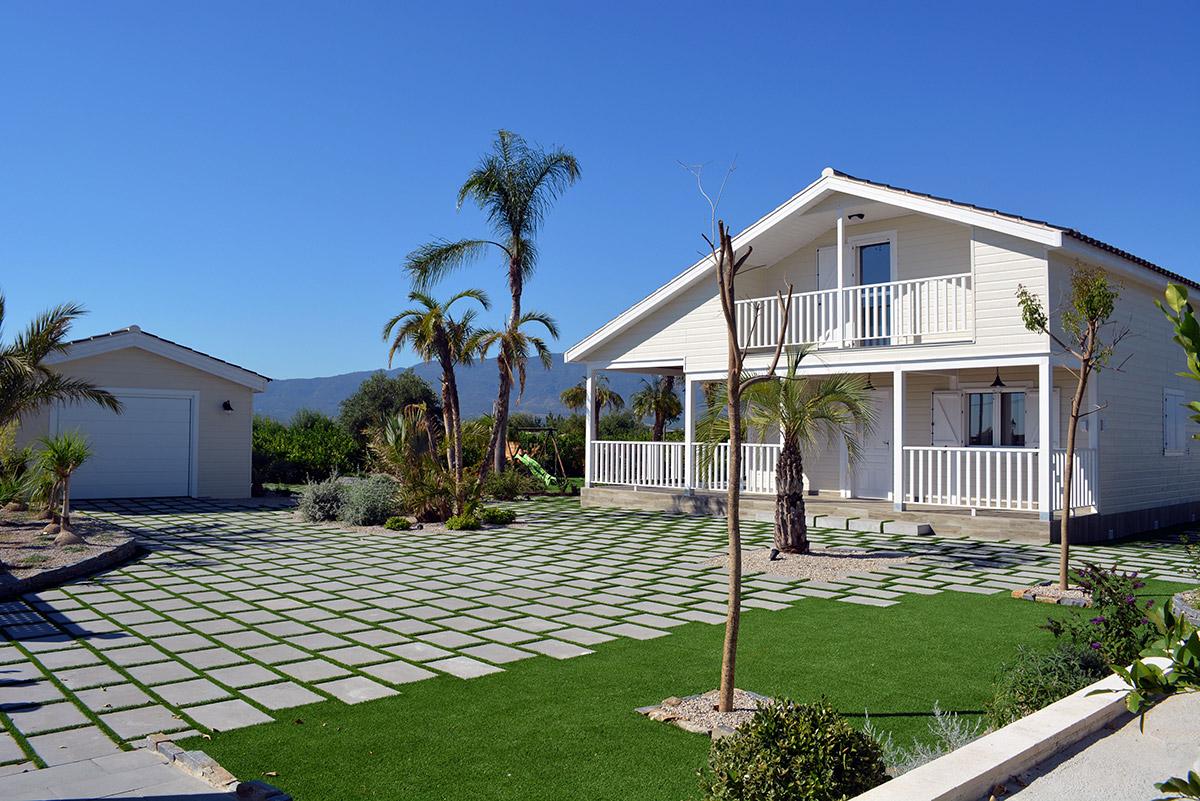 Casa prefabricada Casa de madera de 158 m² de Ruicasa