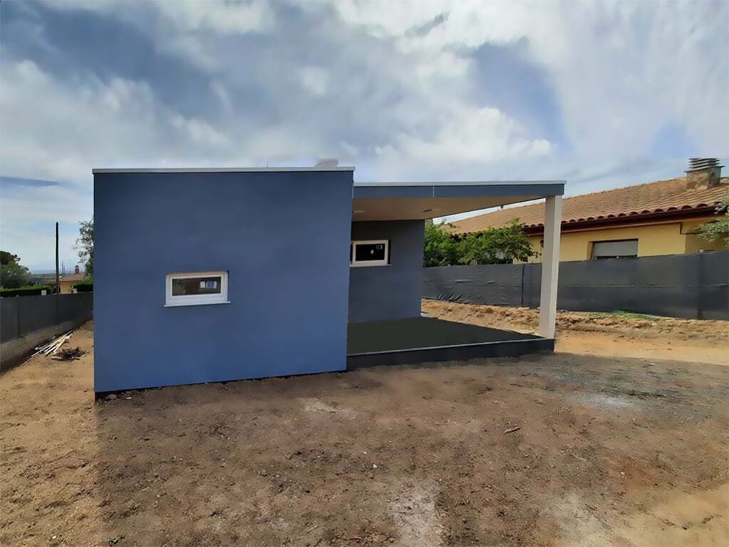 Casa prefabricada cúbica de madera modelo Santander de SORT-7