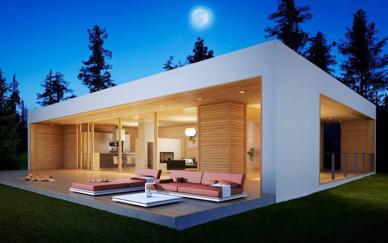 Casa prefabricada Casa prefabricada Steel Framing de 140 m² de Steel-Wood Construcciones