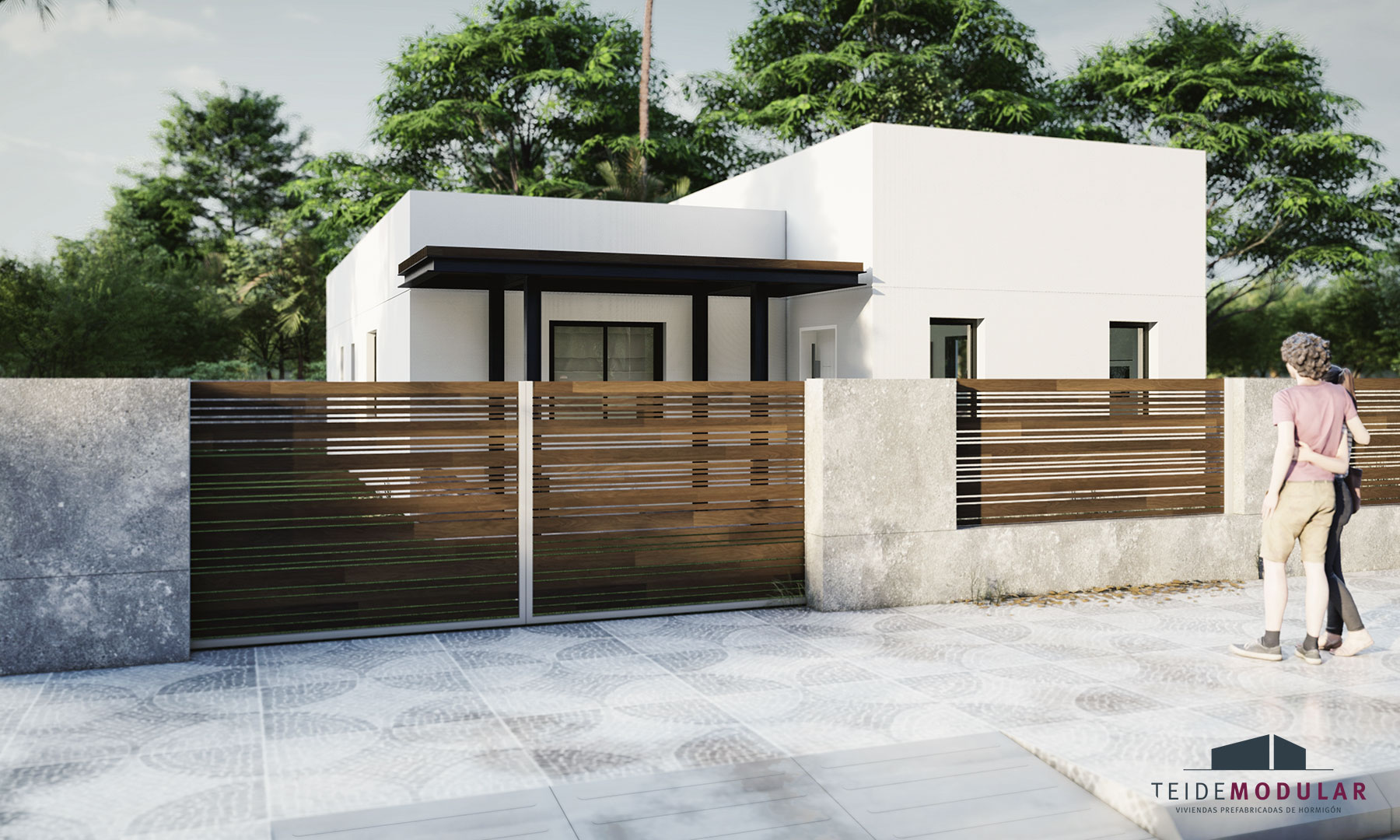 Casa prefabricada Casa prefabricada de hormigón TM2 Basalto llave en mano de Teide Modular