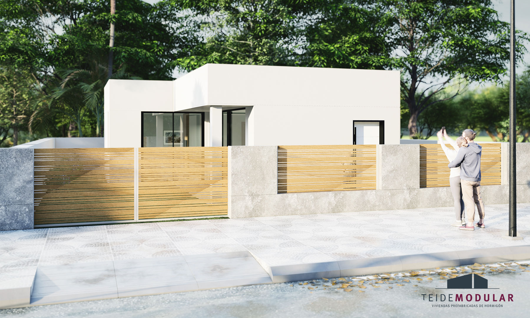 Casa prefabricada Casa prefabricada de hormigón TM3 Basalto llave en mano de Teide Modular