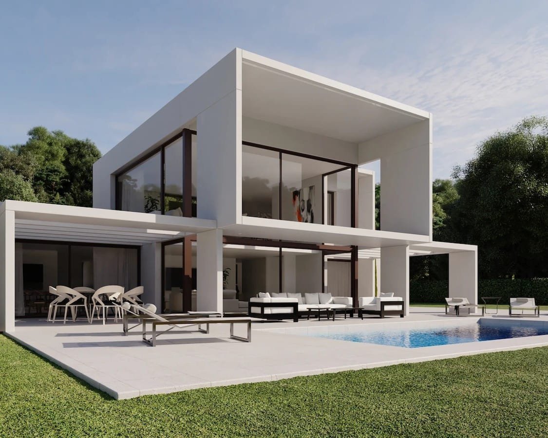 Casa prefabricada de hormigón modelo Montecarlo, dos plantas de The Concrete Home