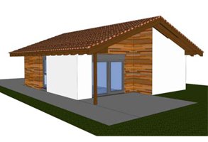 Casa prefabricada Casa de madera 2M2 (87 m²) de Tinastur