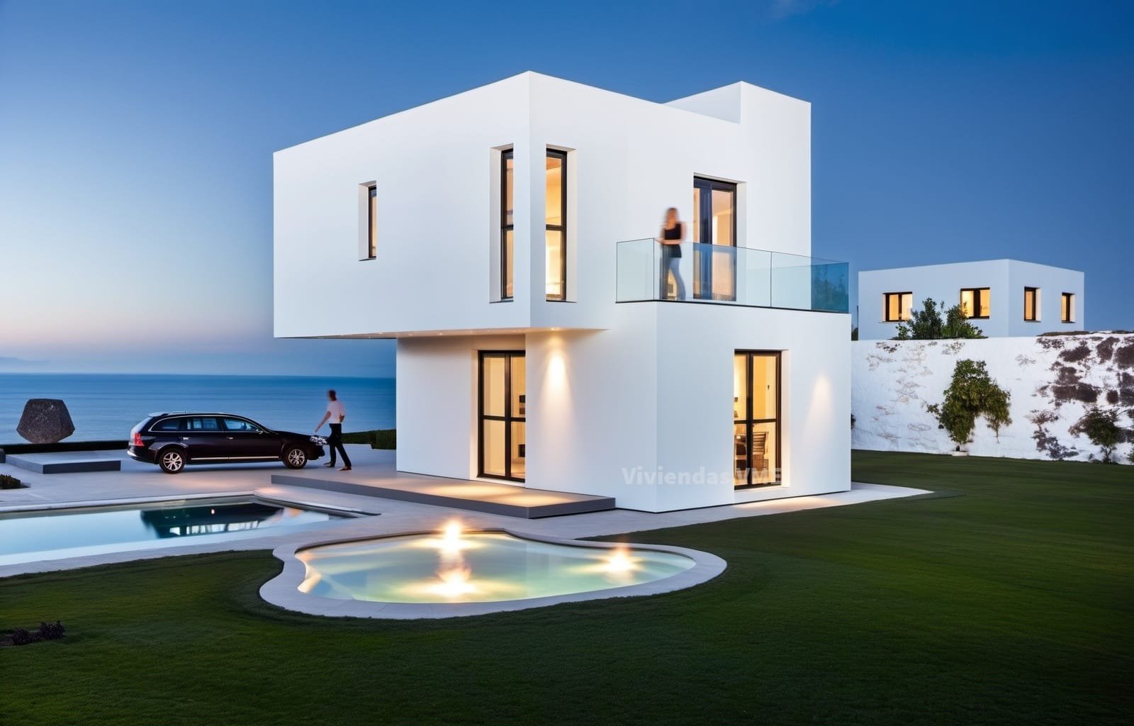Casa prefabricada cúbica modelo Barcelona 150 de Viviendas VME