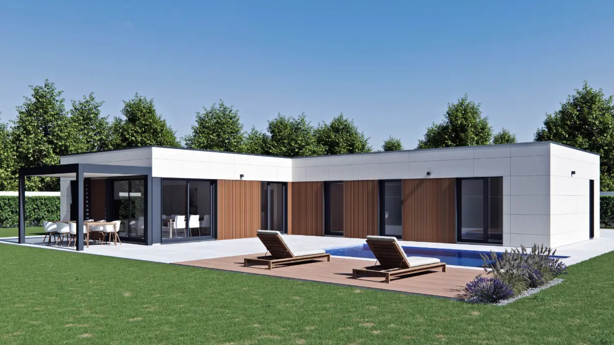 Casa prefabricada Casa modular de acero ZH 150 de Zero Housing
