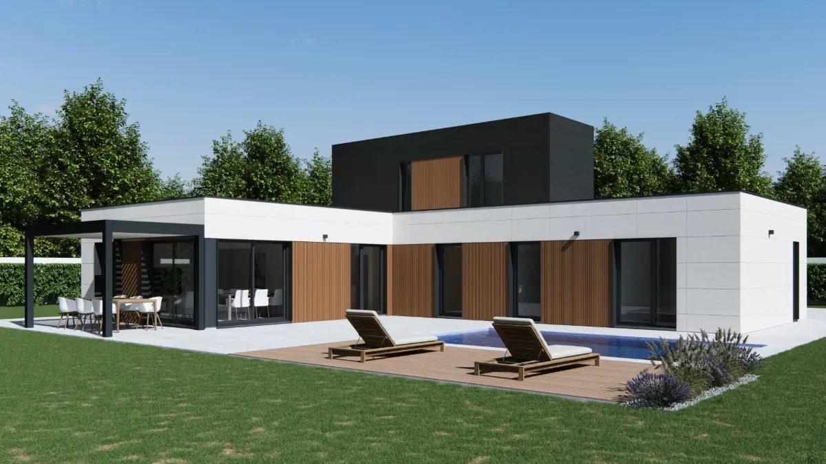 Casa prefabricada Casa modular ZH 180 de dos plantas (180 m²) de Zero Housing