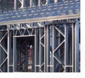 Estructura de acero galvanizado (steel frame) sobre la que se monta la envolvente aislante del sistema Termo-House.